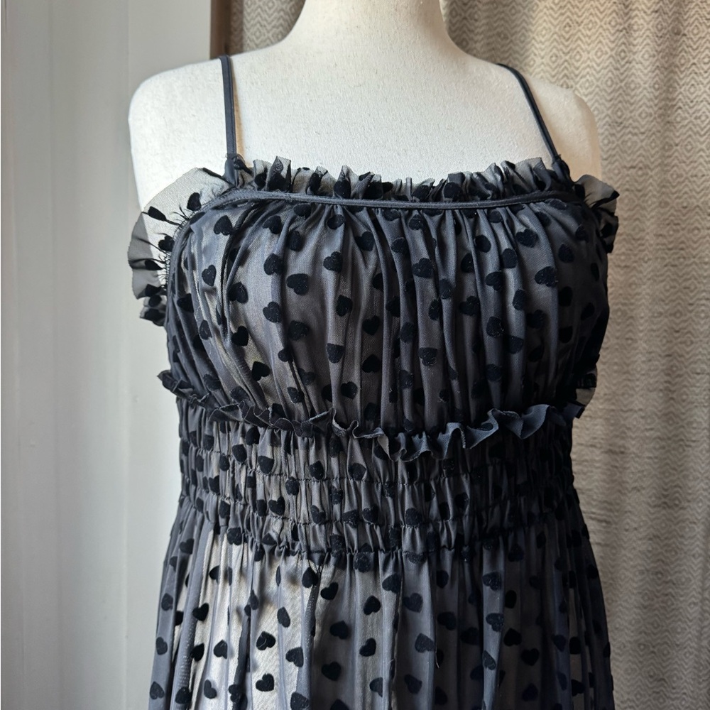 Foxblood Venus Mesh Maxi Dress - Ltd. Edition